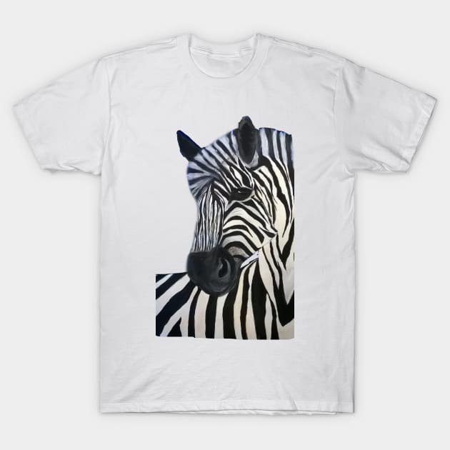 Young Zebra says, Hi! T-Shirt by YollieBeeArt